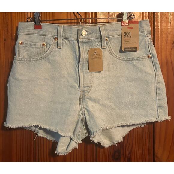 Levi’s 501 cutoff shorts New button fly high waisted women’s size 29 - Picture 1 of 4